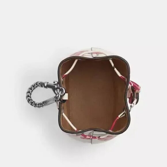 COACH Drawstring Wristlet with Cherry Print NWT - Picture 3 of 6